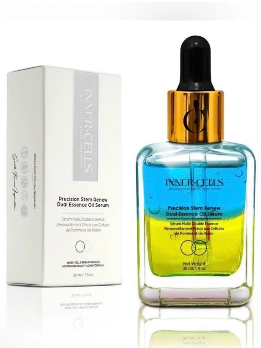 Inner-Cells Precision Stem Renew Dual Essence Oil Serum — Retail $400
